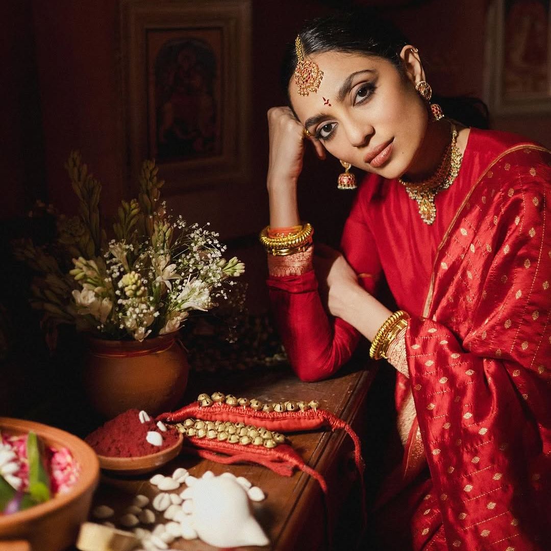 Sobhita Dhulipala loves saris so much that they were the dress code for her last birthday in Amsterdam