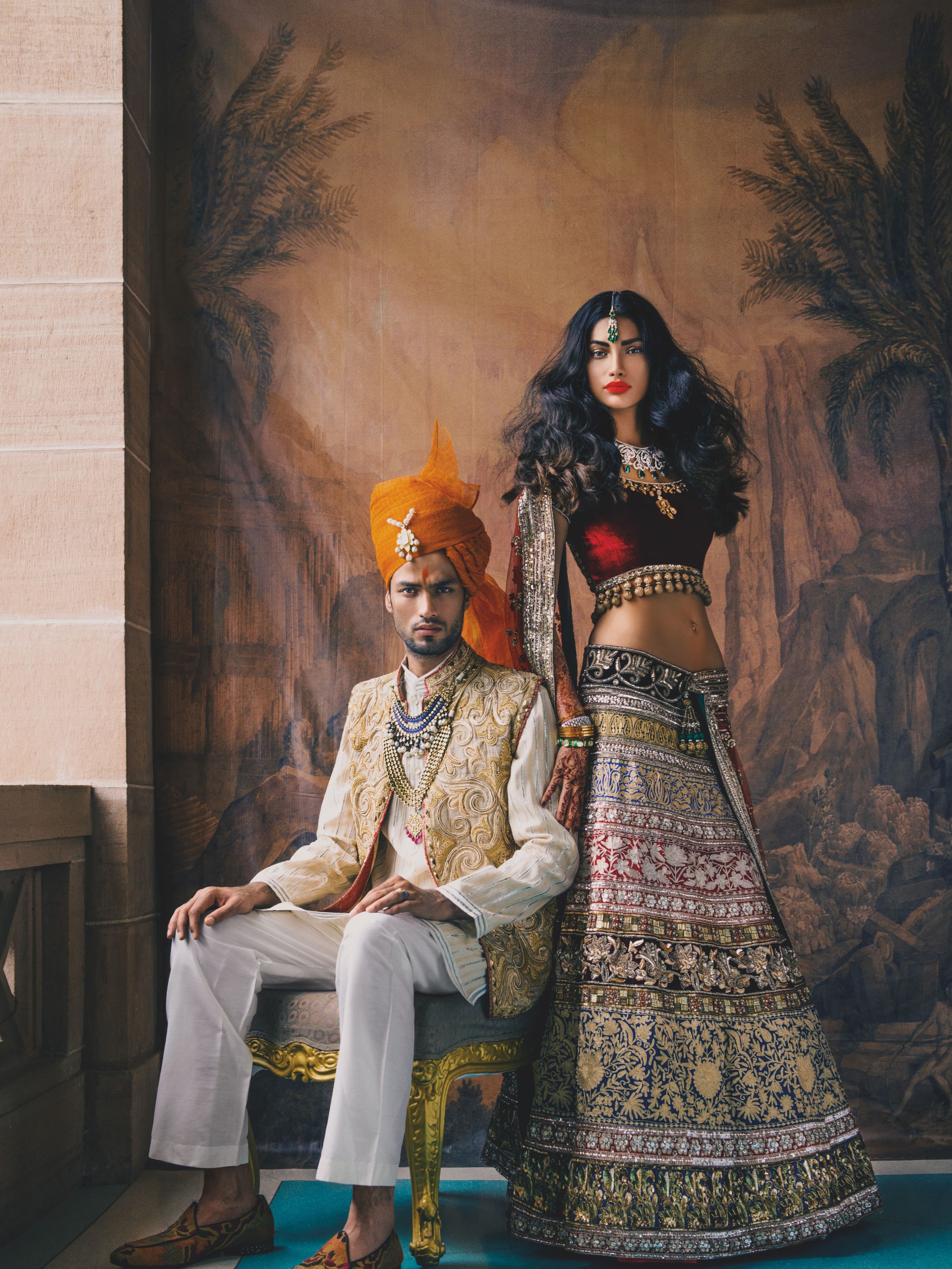 Image may contain Vogue Wedding Atelier Announcement Mumbai India Weddings Kelly Gale Clothing Footwear Shoe Adult...