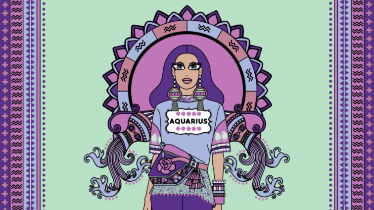 Image may contain Purple Book Comics Publication Person Face Head Pattern and Crowd